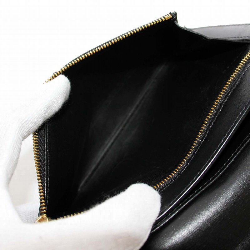 セリーヌ CELINE ラージストラップウォレット 長財布 二つ折り レザー