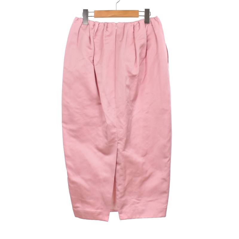 ブラミンク BLAMINK タイトスカート ロング シルク 36 ピンク 7924-299