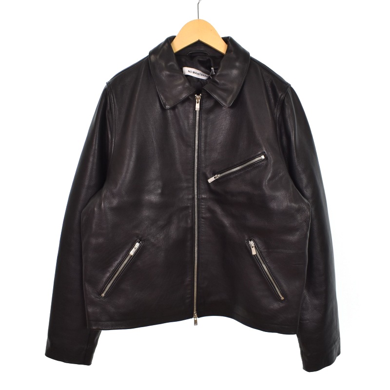 ジャケット・アウター NO MAINTENANCE Black Trucker Jacket S NO MAINTENANCE Black Trucker Jacket S