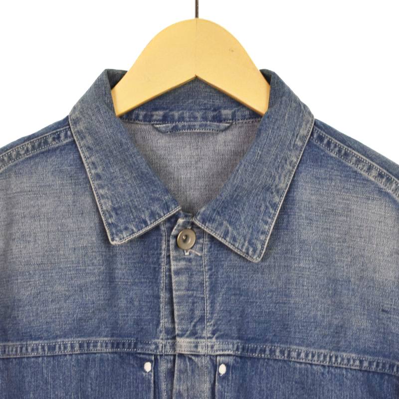MAATEE&SONS デニムジャケット denim blouse 2 MAATEE&SONS＞ LIGHT OZ DENIM PLEATED BLOUSE/ライトオンス