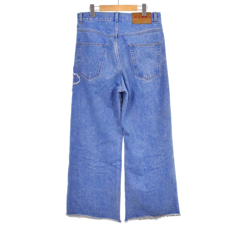 マルニ MARNI 25SS Patched Coated Organic Denim Trousers