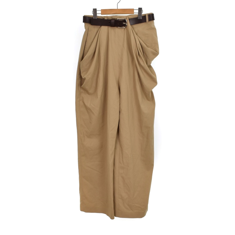 未使用品 ロエベ LOEWE Draped trousers in cotton ドレープ