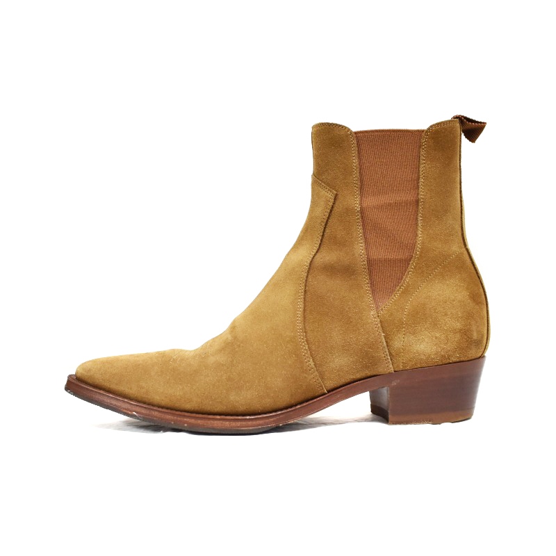 セリーヌ CELINE スエード サイドゴア チェルシーブーツ ショート