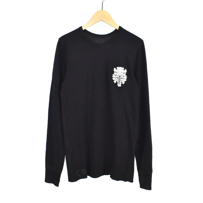 クロムハーツ　ロゴプリント ロンT クロムハーツ CHROME HEARTS ロングワッフルTシャツ ヘアリー