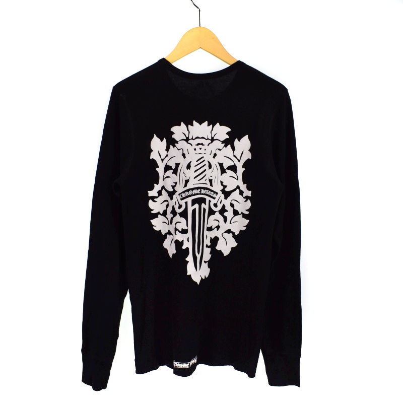 クロムハーツ CHROME HEARTS ロングワッフルTシャツ ヘアリーダガー 