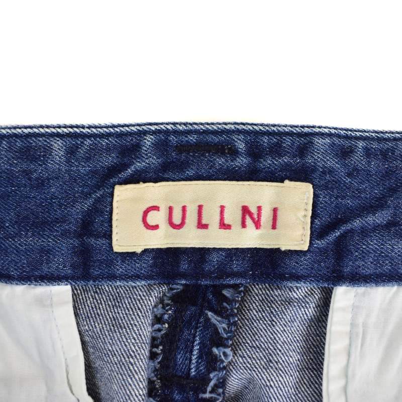 クルニ CULLNI LONG BELT TAPERED PANTS ベルト デニムパンツ