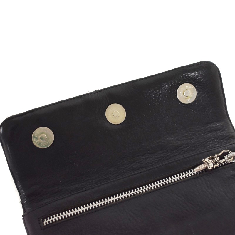 クロムハーツ CHROME HEARTS ウェーブウォレット キルティング