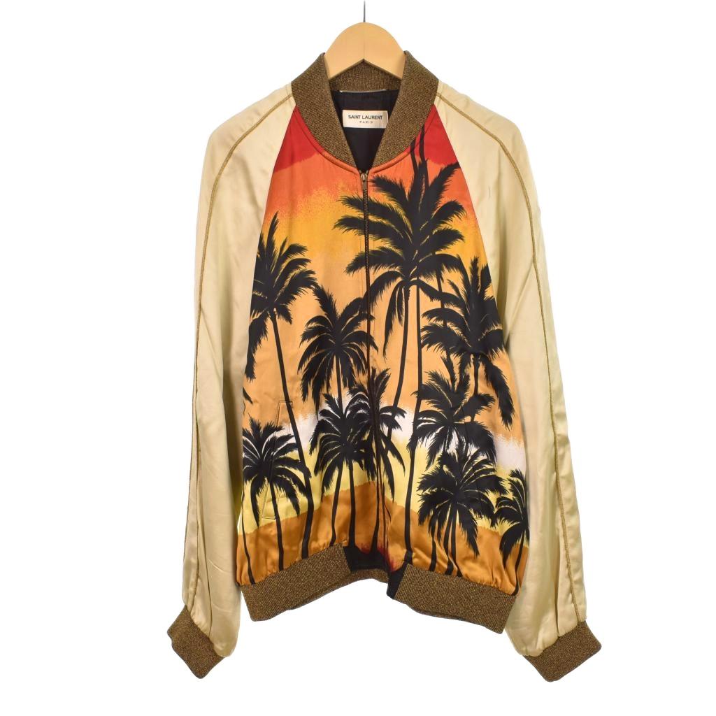 サンローラン パリ SAINT LAURENT PARIS 16SS パームツリー スカジャン