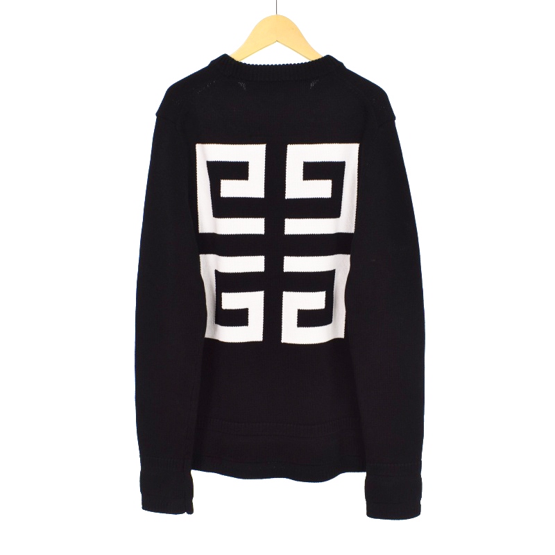 ジバンシィ GIVENCHY 22SS Logo Embroidered Cotton Knit Sweater 