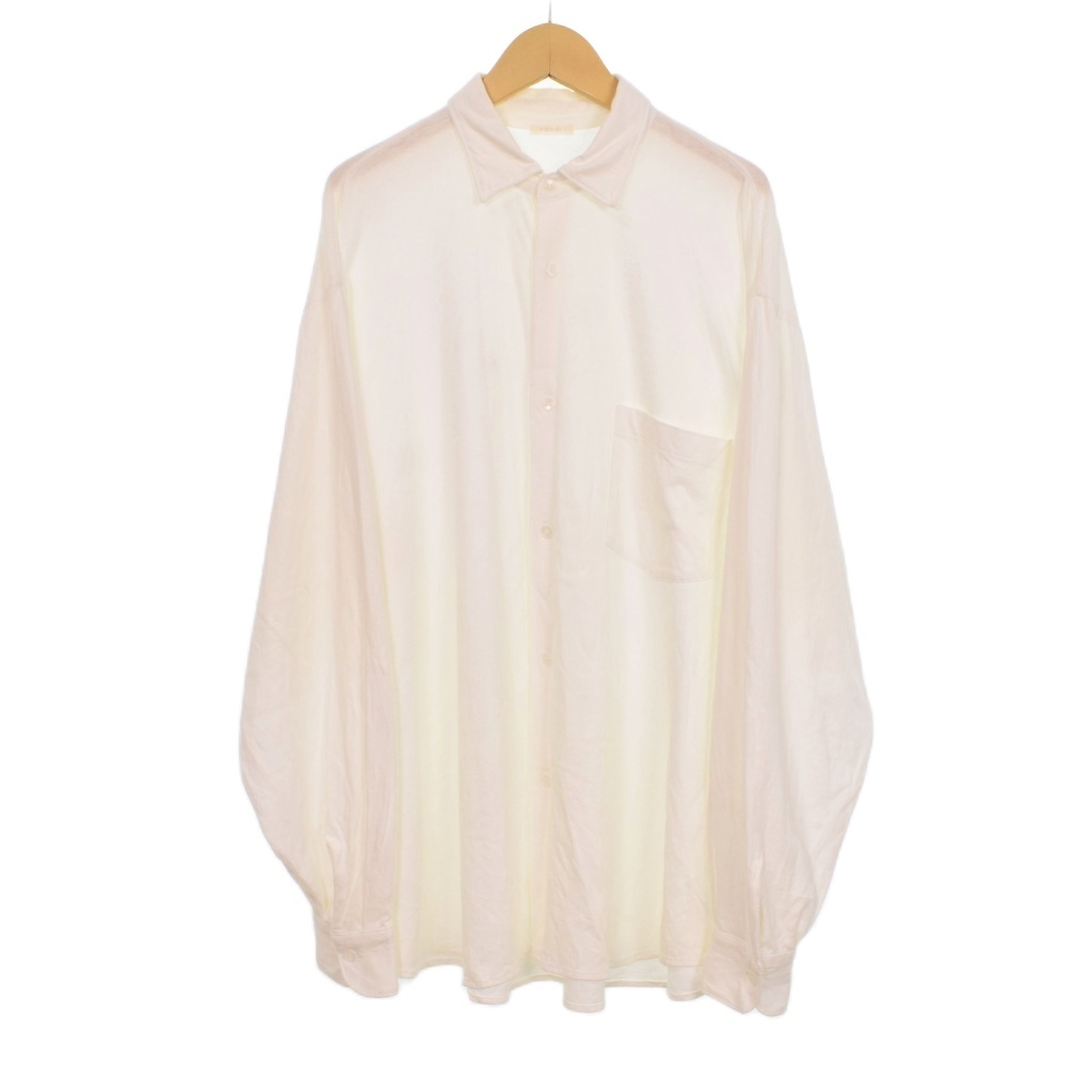 未使用 COMOLI 25SSコモリシャツ 白 2 コモリ COMOLI 25SS ジャージ コモリシャツ 長袖 2 白 ホワイト B01