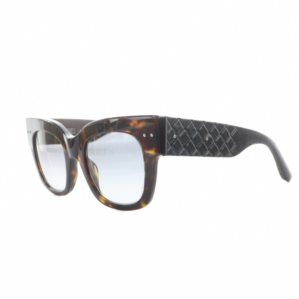 ボッテガヴェネタ BOTTEGA VENETA サングラス べっ甲柄 49□23 黒  