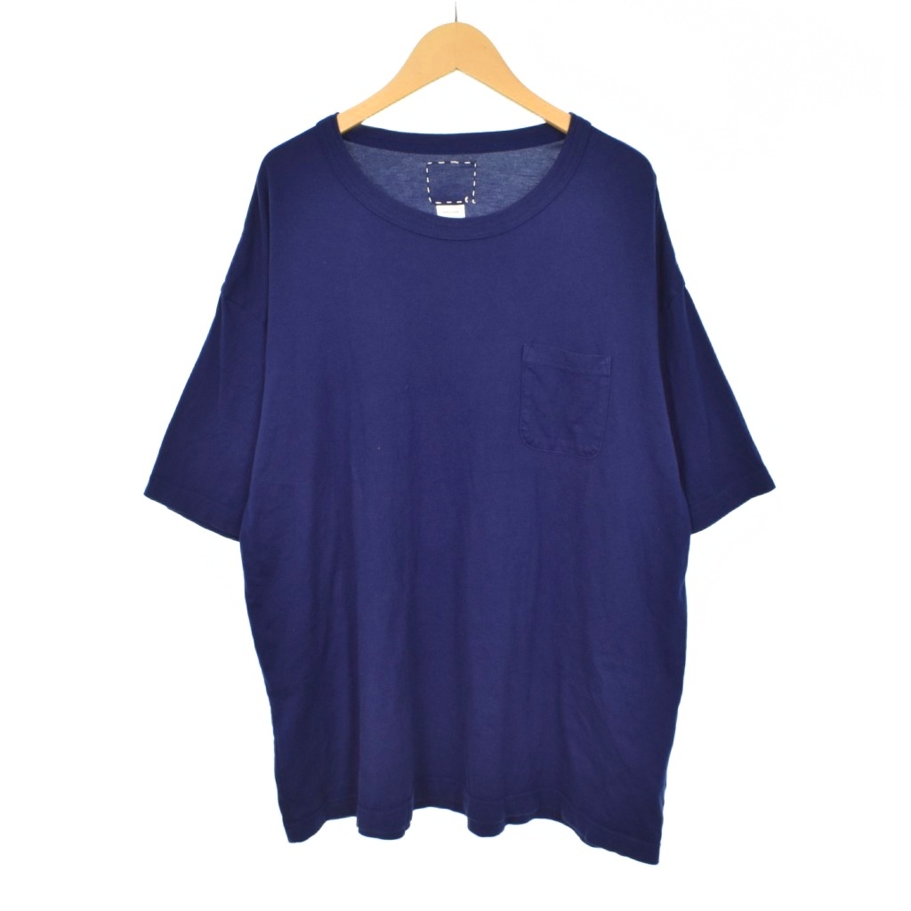 【中古】ビズビム VISVIM 23SS ULTIMATE JUMBO TEE S/S Tシャツ 半袖 4 紺 ネイビー 0123105010001 メンズ ビズビム VISVIM 23SS ULTIMATE JUMBO TEE S/S Tシャツ 半袖 4 紺