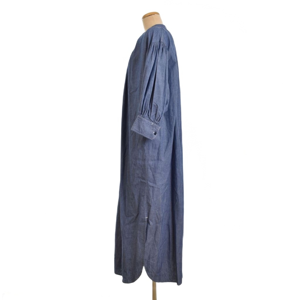 ハイク HYKE 22SS CHAMBRAY GATHERED DRESS シャンブレー