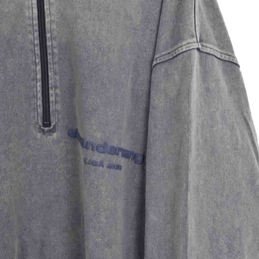 アレキサンダーワン ALEXANDER WANG Half Zip Mock Neck Sweatshirt