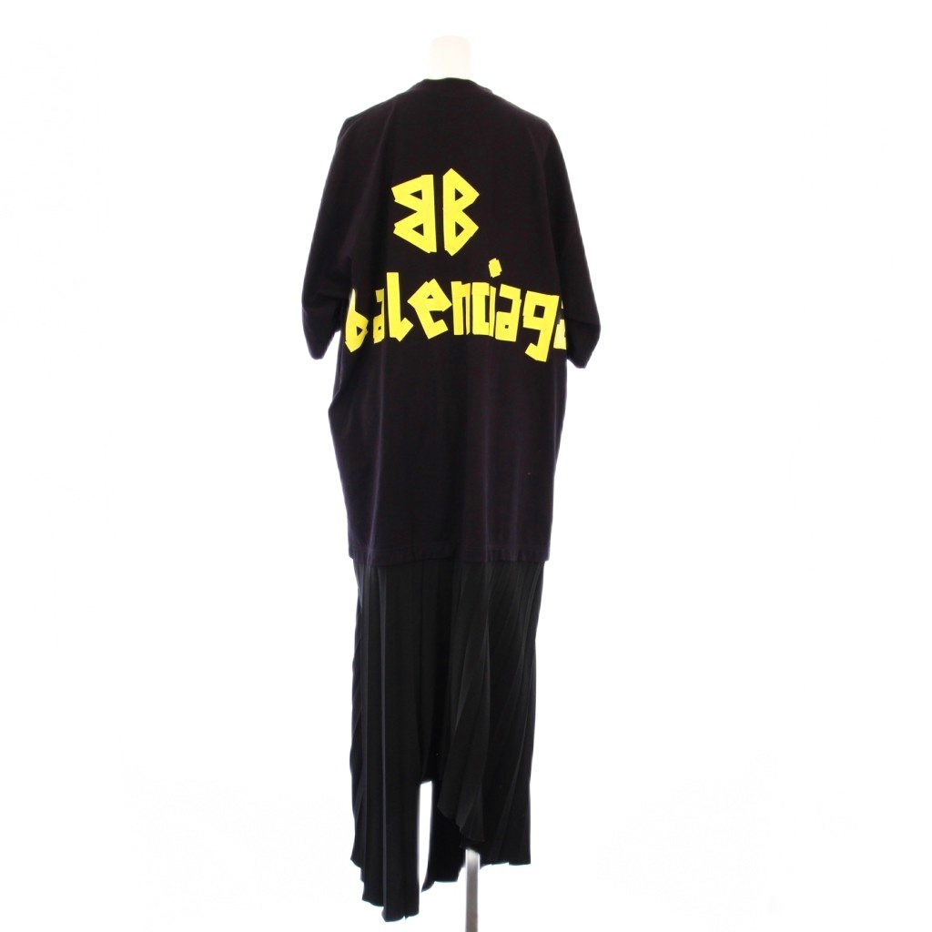 バレンシアガ BALENCIAGA 23年製 Tape Type ロゴドレス ロング