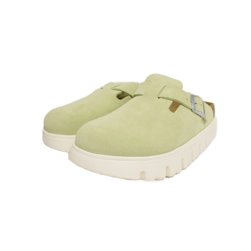 【中古】未使用品 パピリオ Papillio by BIRKENSTOCK ビルケンシュトック BOSTON PAP CHUNKY サンダル 39 黄緑 未使用品 パピリオ Papillio by BIRKENSTOCK ビルケンシュトック