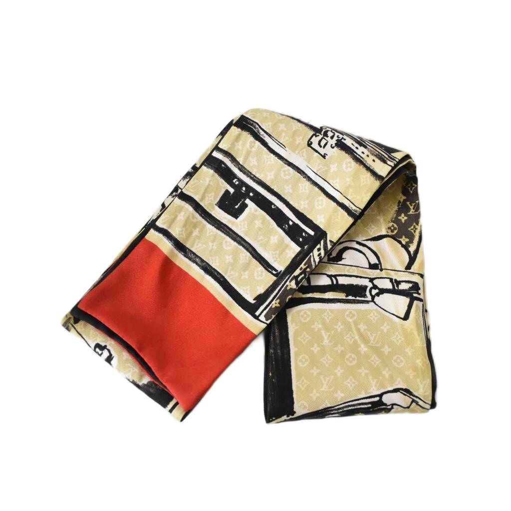ルイヴィトン LOUIS VUITTON バンドートランク ナロー スカーフ ルイヴィトン LOUIS VUITTON バンドートランク ナロー スカーフ