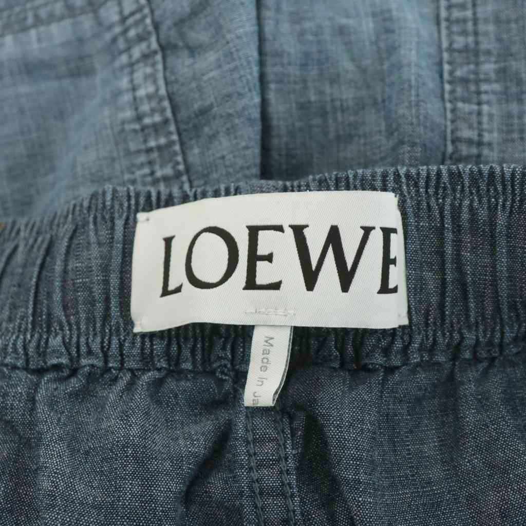 ロエベ LOEWE ショートパンツ ハーフパンツ コットン L 紺 ネイビー  