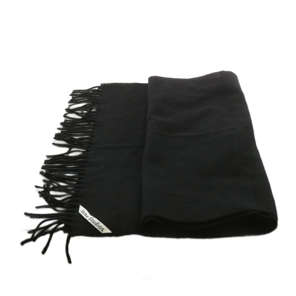 Acne Studios マフラー 黒 Acne Studiosのマフラーのおすすめ人気