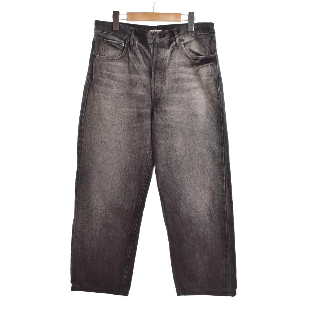 オーラリー AURALEE 24AW SELVEDGE FADED HEAVY DENIM WIDE PANTS 