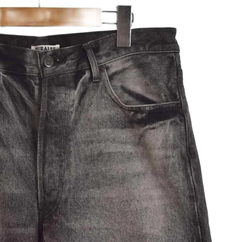 オーラリー AURALEE 24AW SELVEDGE FADED HEAVY DENIM WIDE PANTS 