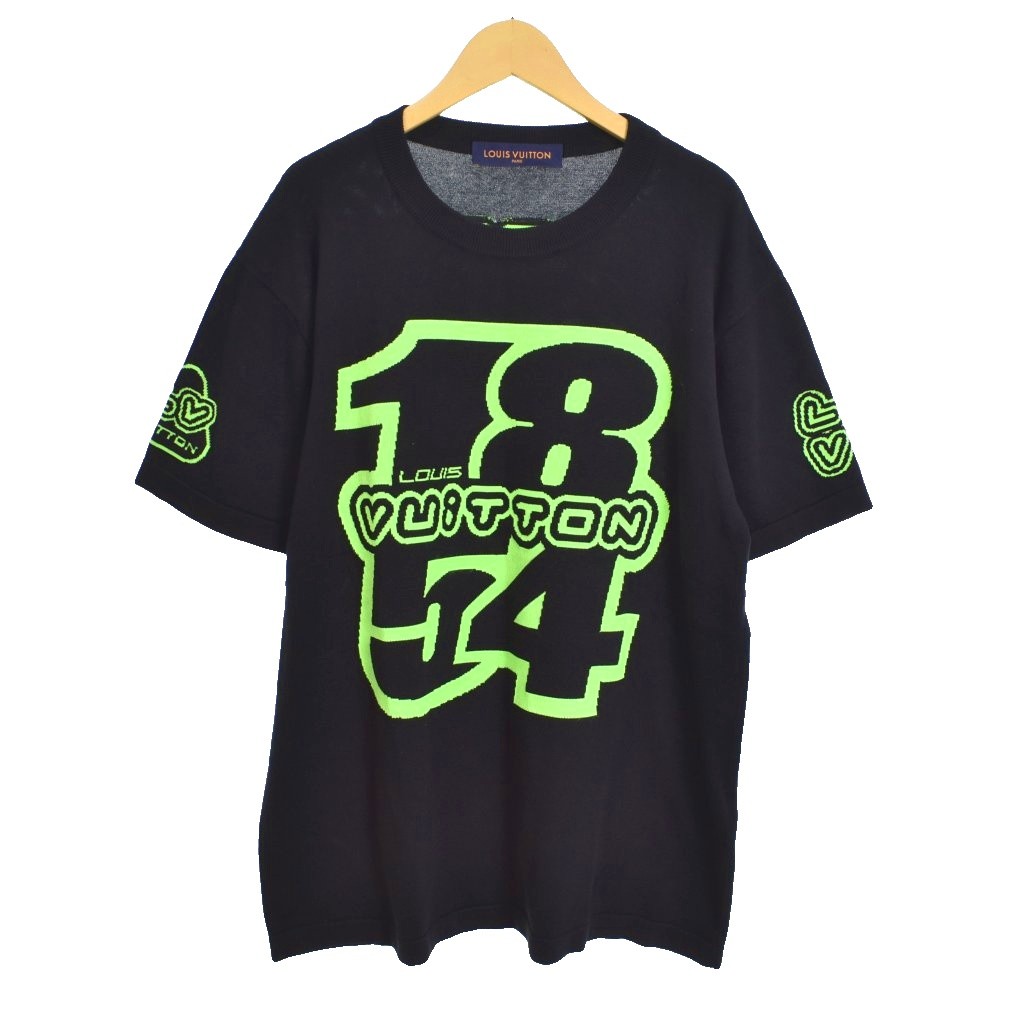 ルイヴィトン LOUISVUITTON 22AW RM222 NW2 HND17X サイズ:34インチ モノグラムバンダナハーフパンツ 中古 SB01 LOUIS VUITTON (ルイヴィトン) 22AW グラフィックロゴ 半袖Tシャツ