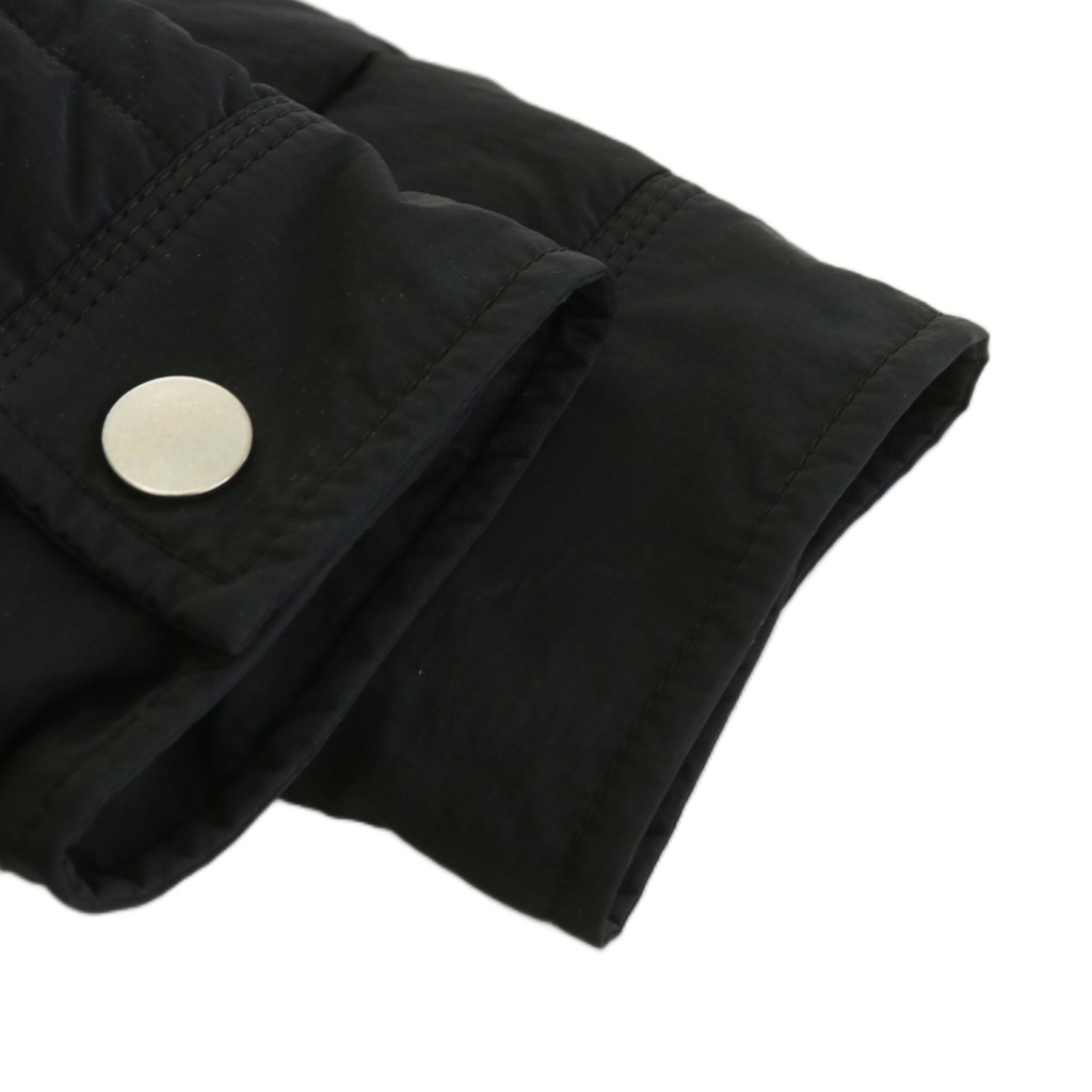 【中古】ボッテガヴェネタ BOTTEGA VENETA 22年製 イントレチャート ブルゾン ジャケット ナイロン アウター L 黒 ボッテガヴェネタ BOTTEGA VENETA 22年製 イントレチャート ブルゾン