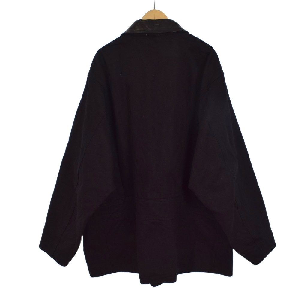 コモリ COMOLI 25AW デニムレザーワークジャケット カバーオール