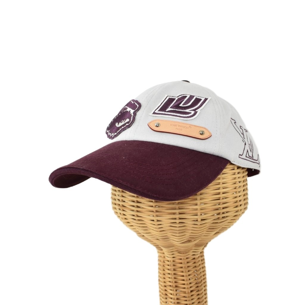 ルイヴィトン LOUIS VUITTON リーグ キャップ ロゴ 帽子 グレー