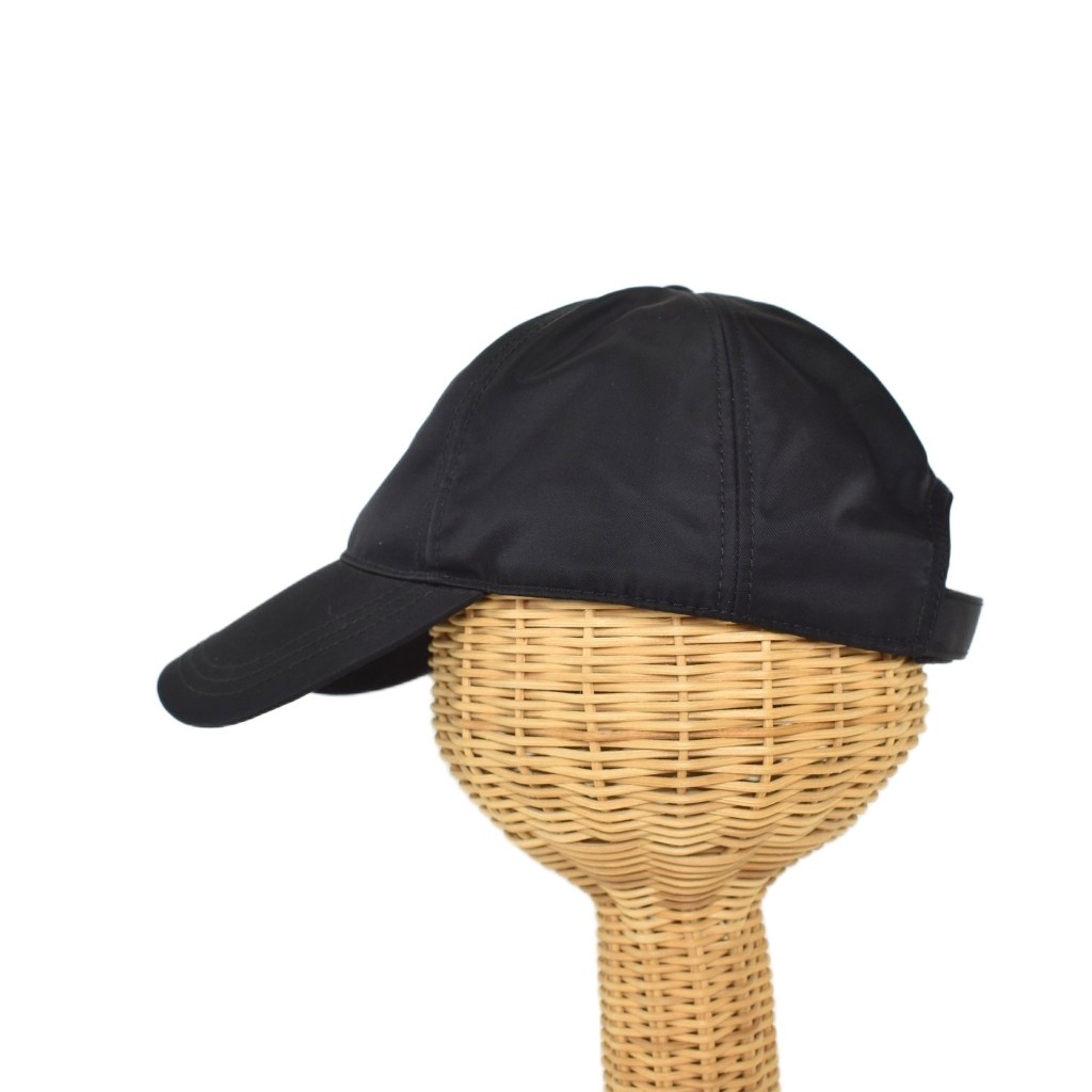 プラダ PRADA Re-Nylon ベースボールキャップ 帽子 M 黒 ブラック