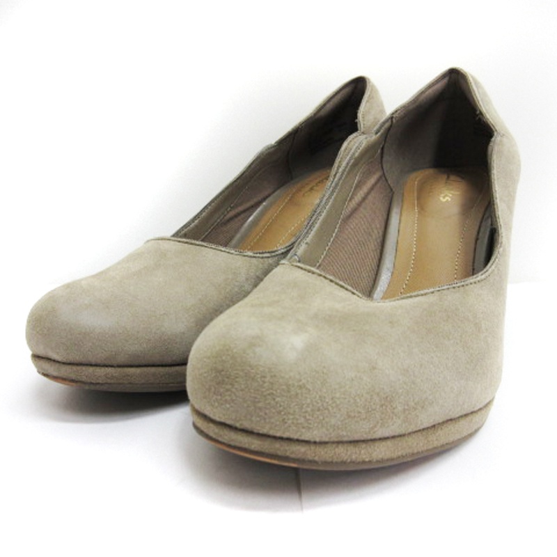 クラークス スエードパンプス（クラークス Clarks パンプス バレエ 