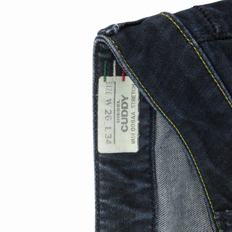 ディーゼル DIESEL CUDDY スキニーデニム ジーンズ テーパード ボタン