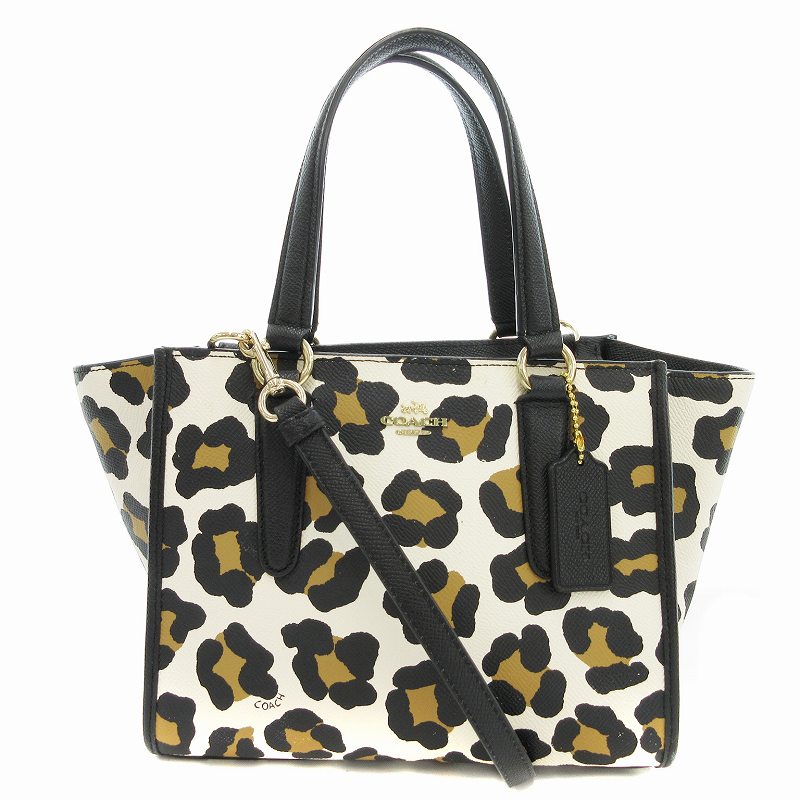 COACH☆コーチ☆レオパード☆ヒョウ柄☆オセロット☆2way ショルダーバッグ コーチ COACH ショルダーバッグ クロスビー ミニ キャリーオール