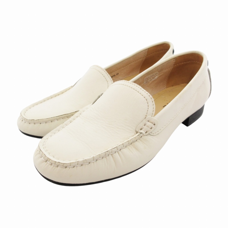 リーガル REGAL デッキシューズ ローファー レザー 23.0cm 白 ホワイト