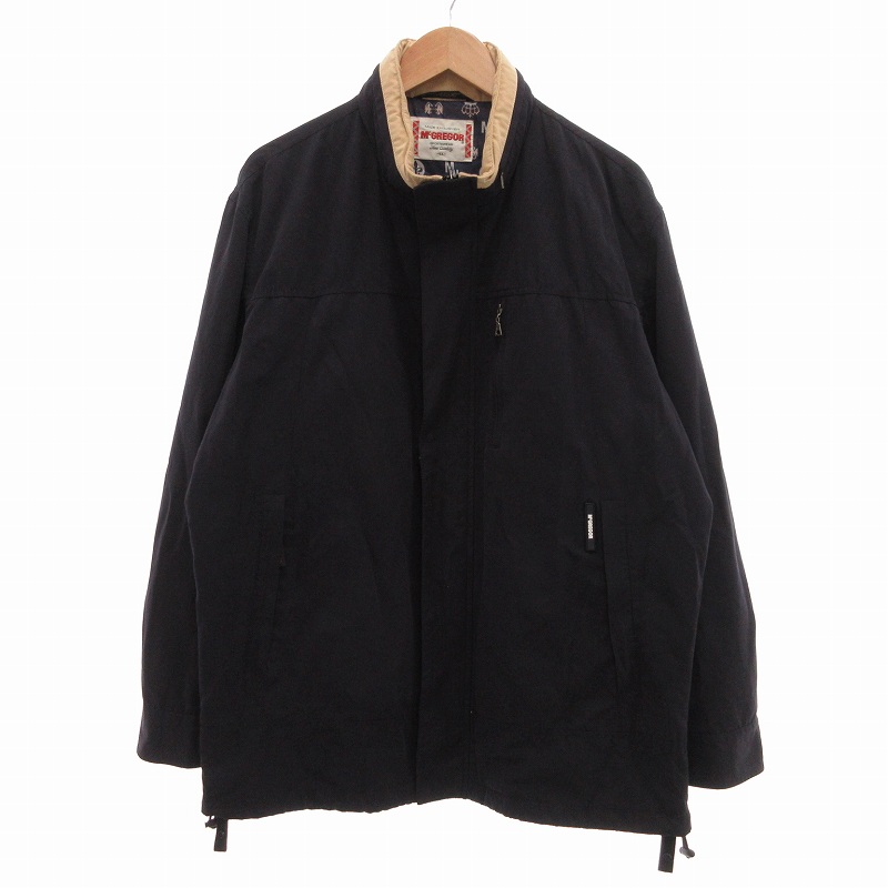 【中古】マックレガー マクレガー McGREGOR フーデッドジャケット ブルゾン 裏タツノオトシゴ柄 LL 紺 ネイビー /UO マックレガー マクレガー McGREGOR フーデッドジャケット ブルゾン 裏