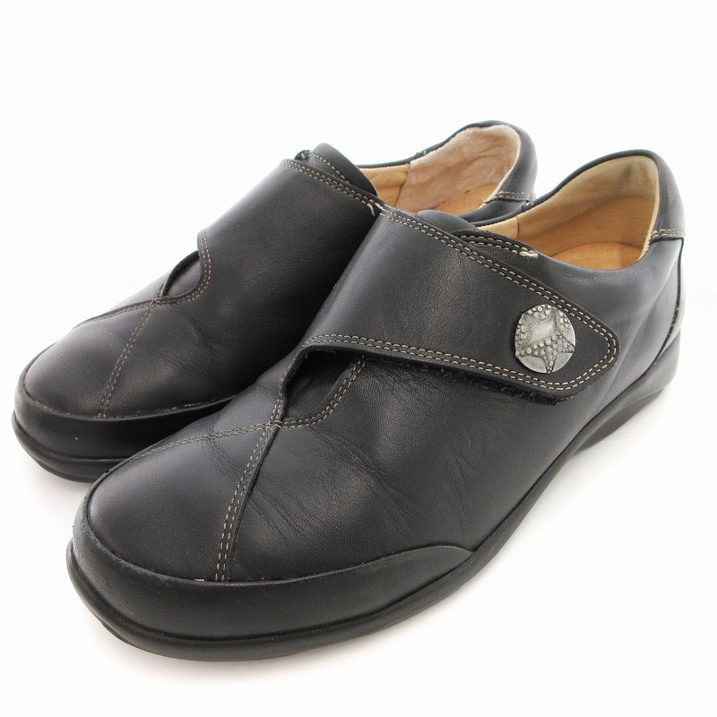 Finn Comfort 黒 レザー 極美品】フィンコンフォート メリージェーン