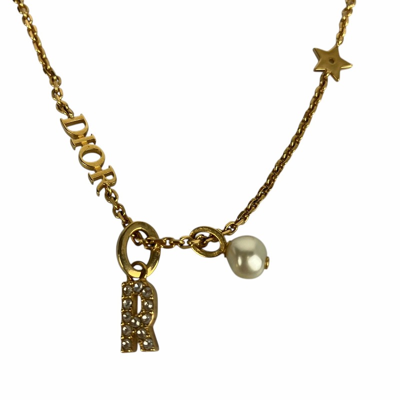 ディオール Dior DIO(R)EVOLUTION ネックレス イニシャル チェーン