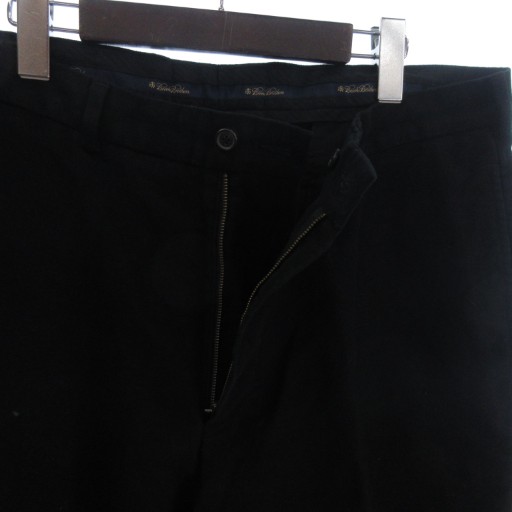 ブルックスブラザーズ未使用ブラック黒コットンスラックスパンツW33