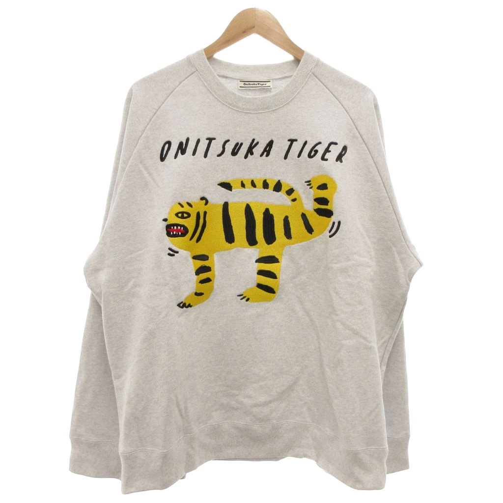 オニツカタイガー Onitsuka Tiger 美品 SWEAT TOP スウェットトップ