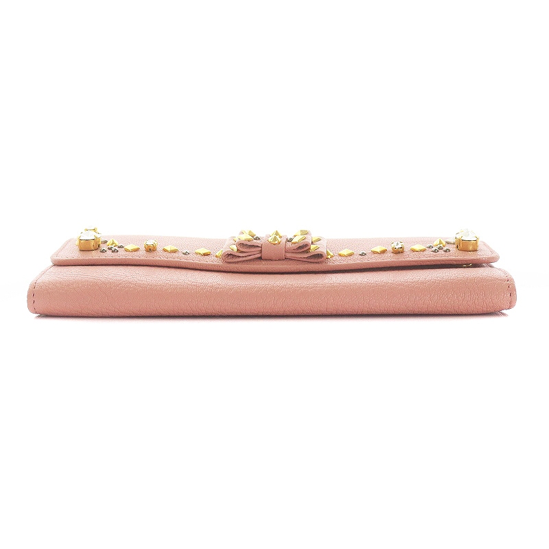 ミュウミュウ miumiu バレンタイン限定ウォレット マドラス 長財布 二 