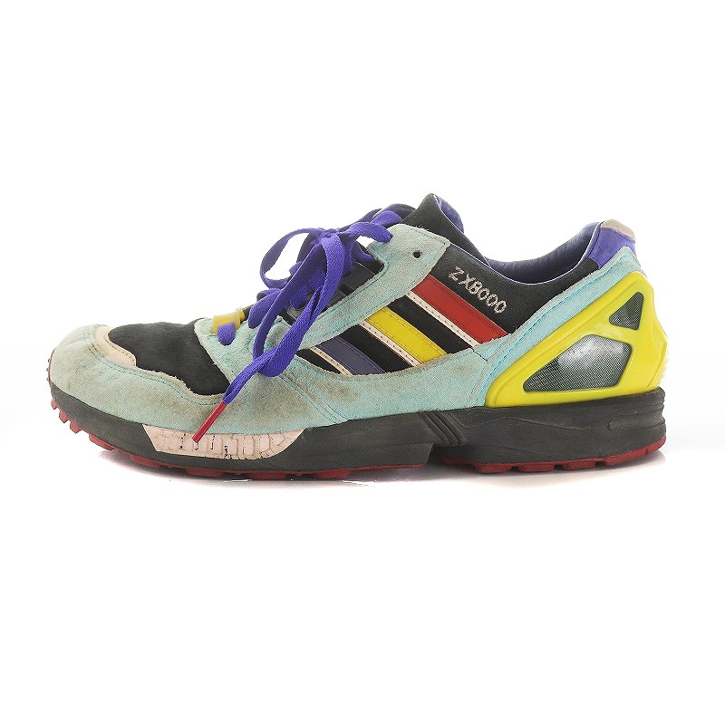 【adidas】ZX8000 25ANVSRY スウェードロスニーカー 27cm