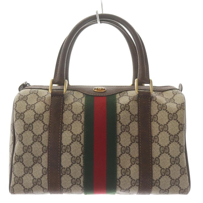 グッチ GUCCI オールドグッチ シェリーライン ミニボストンバッグ