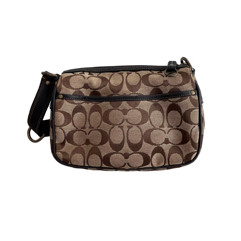 コーチ COACH シグネチャー レザー キャンバス ワンショルダーバッグ 