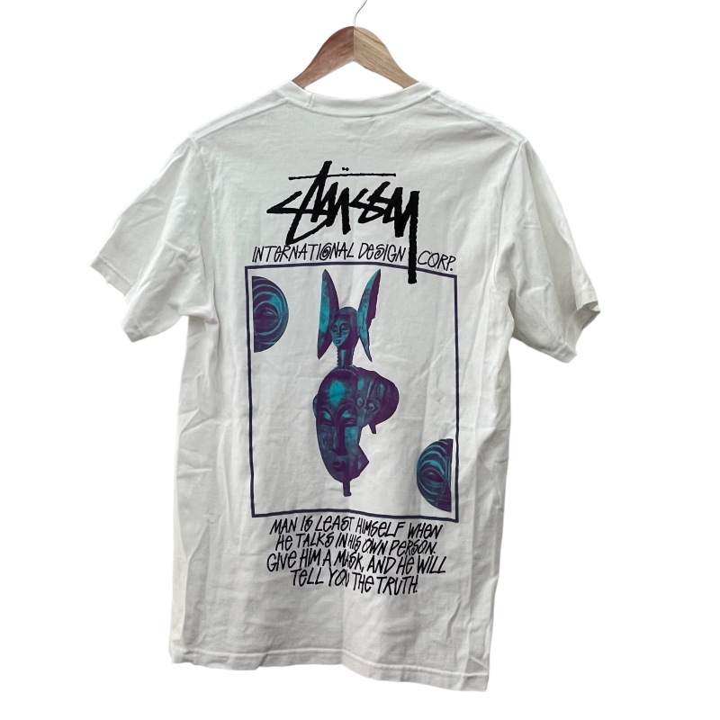 ステューシー STUSSY MASKED TEE Graphic Print Short Sleeve T-Shirt 