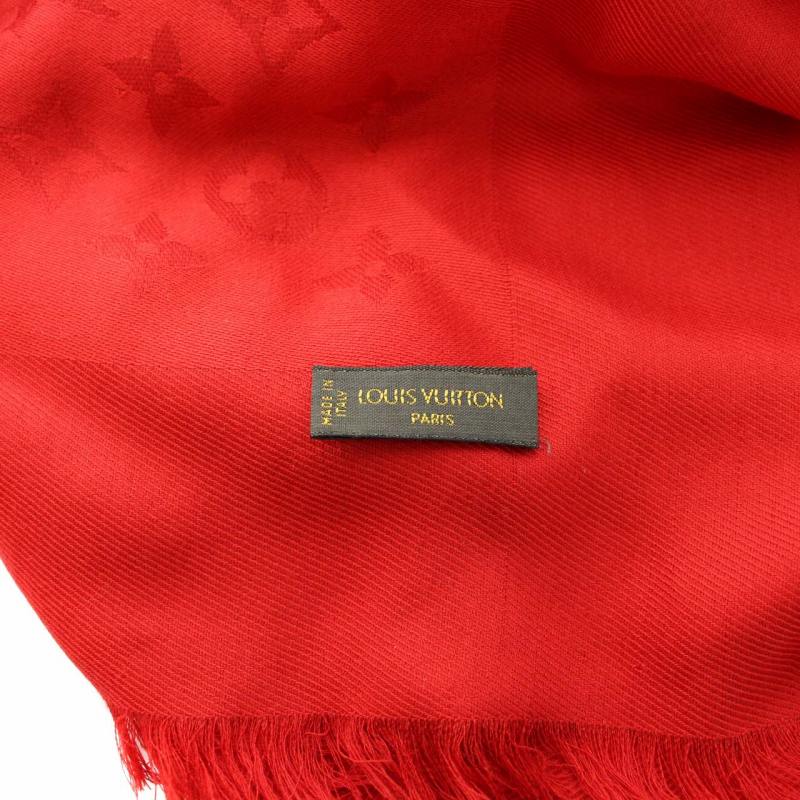 ルイヴィトン LOUIS VUITTON ショールモノグラム ルージュスカーフ