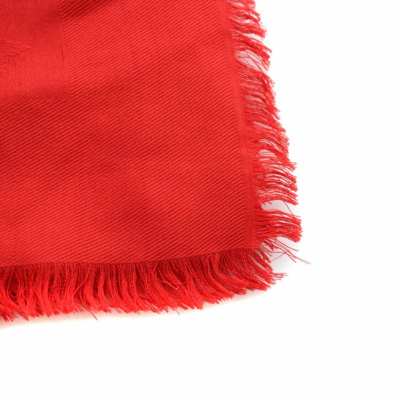 ルイヴィトン LOUIS VUITTON ショールモノグラム ルージュスカーフ