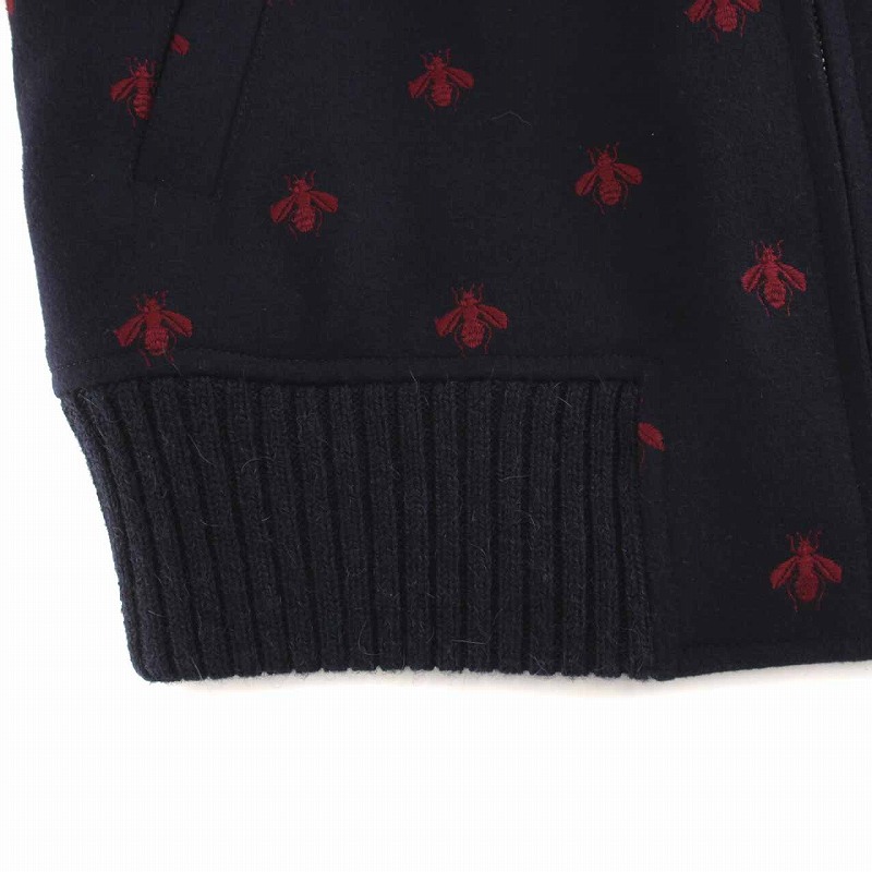 グッチ GUCCI WOOL BOMBER JACKET ウールボンバージャケット 中綿 ハチ 