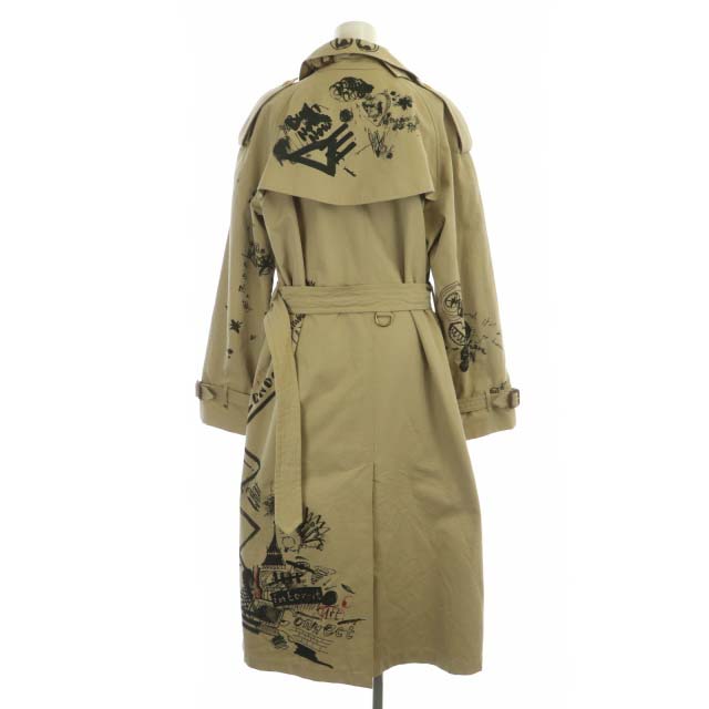 バーバリー BURBERRY England 落書き トレンチコート スプリングコート 