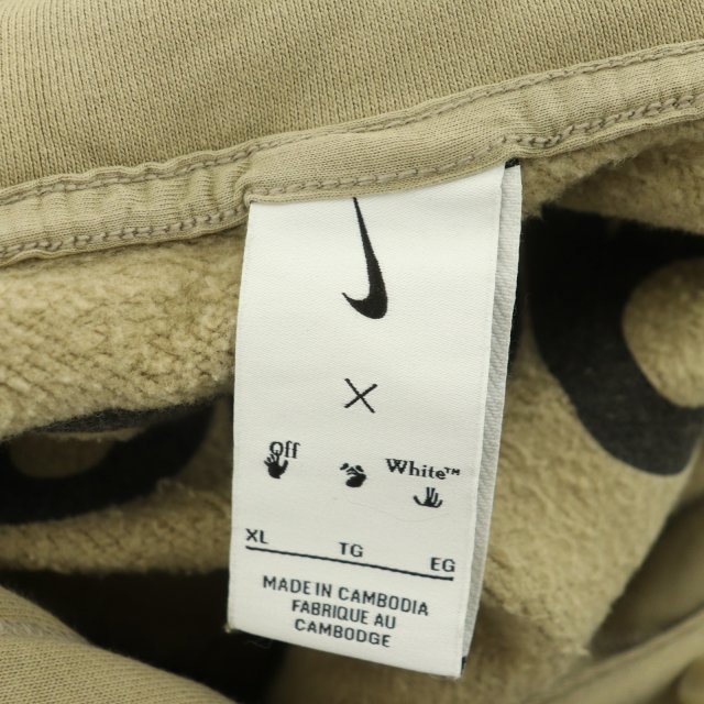 ナイキ NIKE × オフホワイト OFF-WHITE FLC HOODIE プルオーバー ナイキ NIKE × オフホワイト OFF-WHITE FLC HOODIE プルオーバー