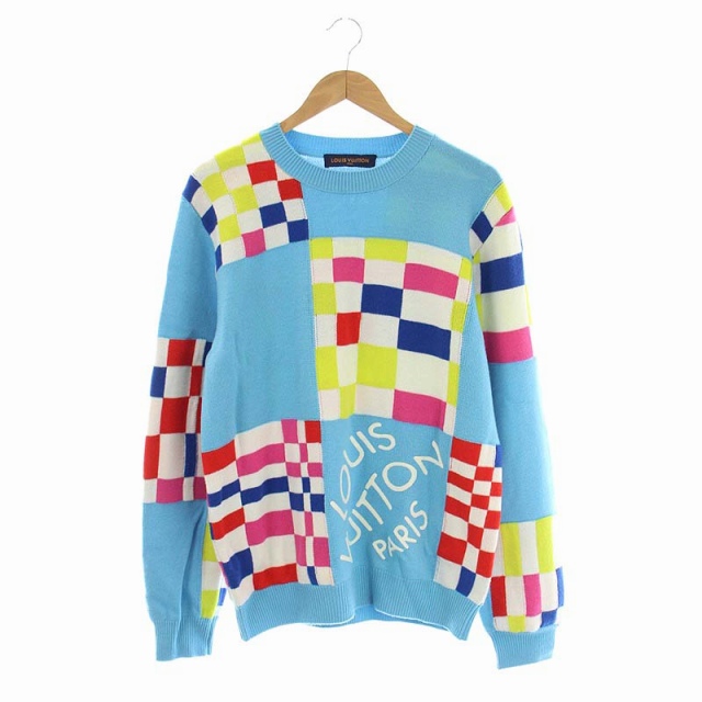 ルイヴィトン LOUIS VUITTON 21SS ディストーテッドダミエクルーネック 